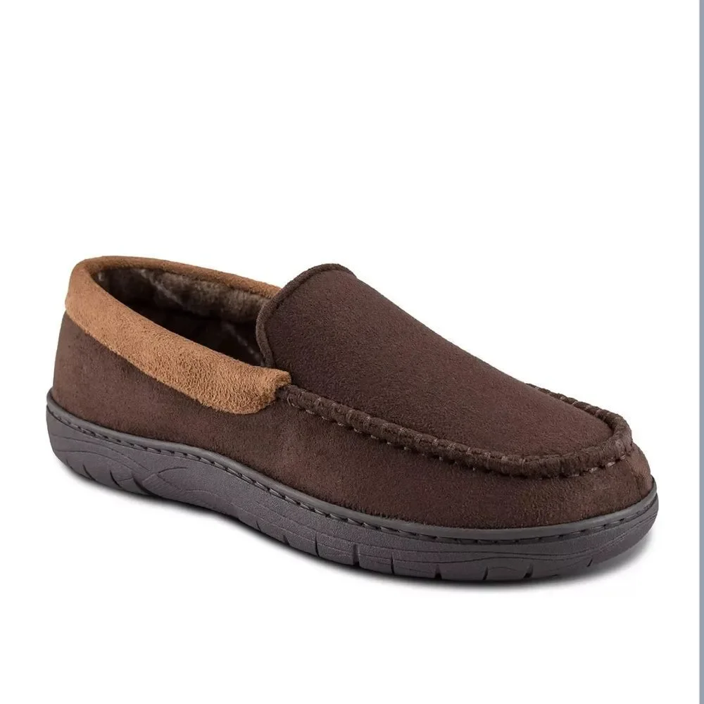 Haggar Men's Brown Slip-On Loafers
